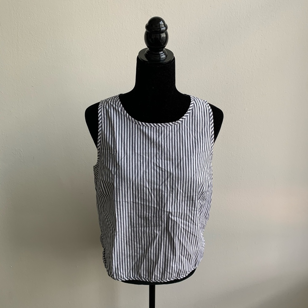 Madewell Sleeveless Striped Blouse Medium